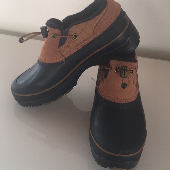 Great Bass Navy Rubber &Saddle All Weather Boots - Picture 2 of 5